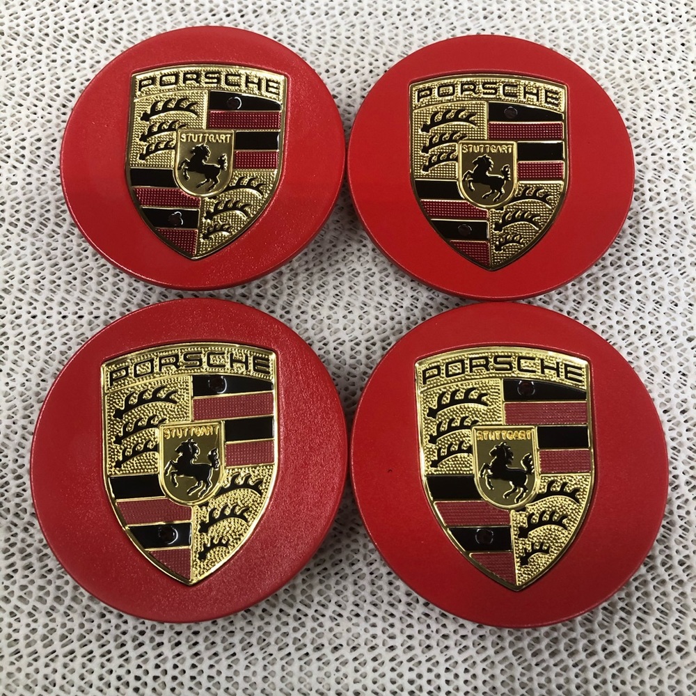 COPY - COPY - COPY - 4 Porsche center cap custom made  r…